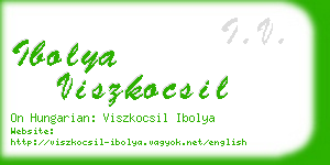 ibolya viszkocsil business card